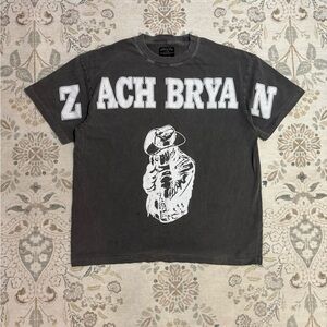 Zach Bryan Tour Tee Concert Tee Burn Burn Burn Spellout Cowboy Tee